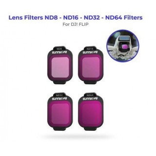 Dji Flip Lensa Filter Sunnylife ND8+ND16+ND32+ND64 ND Filter Combo for FLIP Isi 4 Pcs